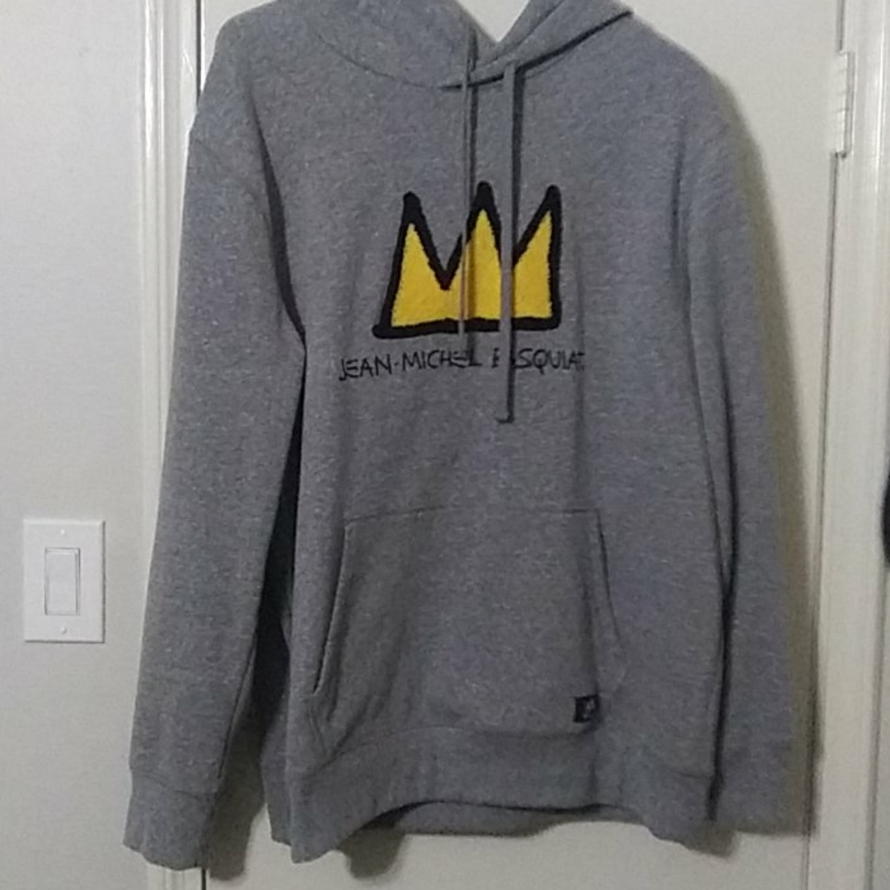 NWT Jean Michel Basquiat XL Yellow Crown Hoodie